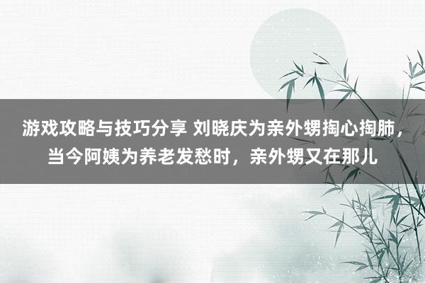 游戏攻略与技巧分享 刘晓庆为亲外甥掏心掏肺，当今阿姨为养老发愁时，亲外甥又在那儿