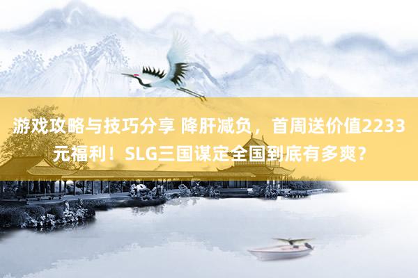 游戏攻略与技巧分享 降肝减负，首周送价值2233元福利！SLG三国谋定全国到底有多爽？