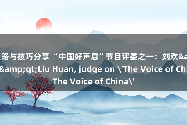 游戏攻略与技巧分享 “中国好声息”节目评委之一：刘欢&lt;br/&gt;Liu Huan, judge on 'The Voice of China'